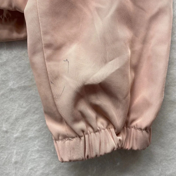 Forever 21 Jacket Women's Sz S Light Pink Full Zip Hooded Drawstring Long Sleeve - Picture 10 of 12